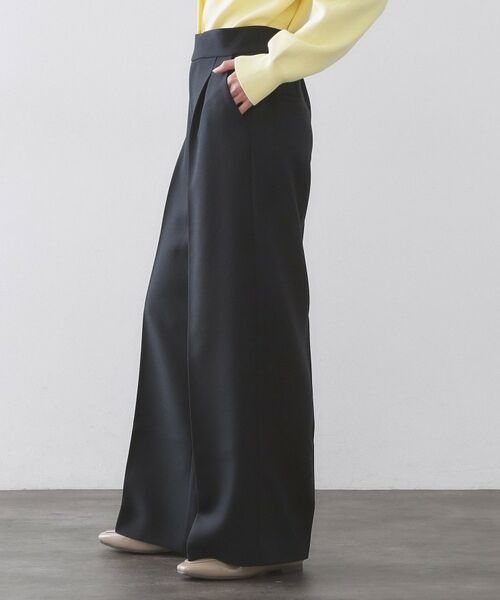 OPAQUE.CLIP / オペーク ドット クリップ パンツ | 金ボタンデザインワイドパンツ／セットアップ対応【洗濯機OK】 | 詳細10