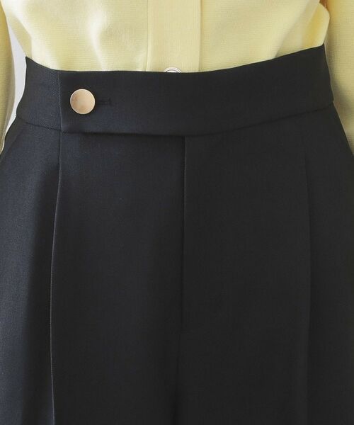 OPAQUE.CLIP / オペーク ドット クリップ パンツ | 金ボタンデザインワイドパンツ／セットアップ対応【洗濯機OK】 | 詳細12