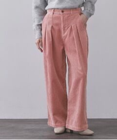 OPAQUE.CLIP / オペーク ドット クリップ パンツ | コーデュロイタックワイドパンツ【洗濯機OK】