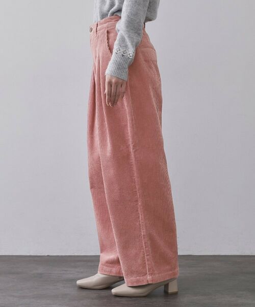 OPAQUE.CLIP / オペーク ドット クリップ パンツ | コーデュロイタックワイドパンツ【洗濯機OK】 | 詳細10