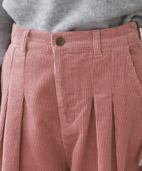 OPAQUE.CLIP / オペーク ドット クリップ パンツ | コーデュロイタックワイドパンツ【洗濯機OK】 | 詳細12