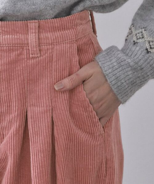 OPAQUE.CLIP / オペーク ドット クリップ パンツ | コーデュロイタックワイドパンツ【洗濯機OK】 | 詳細13