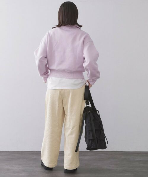 OPAQUE.CLIP / オペーク ドット クリップ パンツ | コーデュロイタックワイドパンツ【洗濯機OK】 | 詳細3