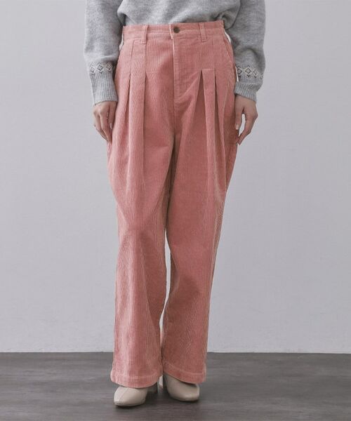 OPAQUE.CLIP / オペーク ドット クリップ パンツ | コーデュロイタックワイドパンツ【洗濯機OK】 | 詳細9