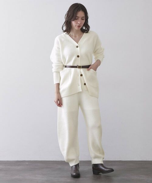 OPAQUE.CLIP / オペーク ドット クリップ パンツ | ニットパンツ/セットアップ対応可【洗濯機OK】 | 詳細2