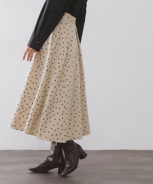 OPAQUE.CLIP / オペーク ドット クリップ ロング・マキシ丈スカート | カラードットフレアスカート【洗濯機OK】 | 詳細1