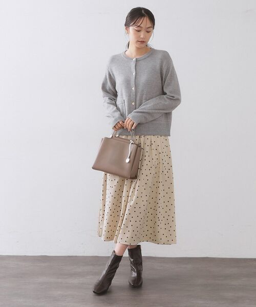 OPAQUE.CLIP / オペーク ドット クリップ ロング・マキシ丈スカート | カラードットフレアスカート【洗濯機OK】 | 詳細2