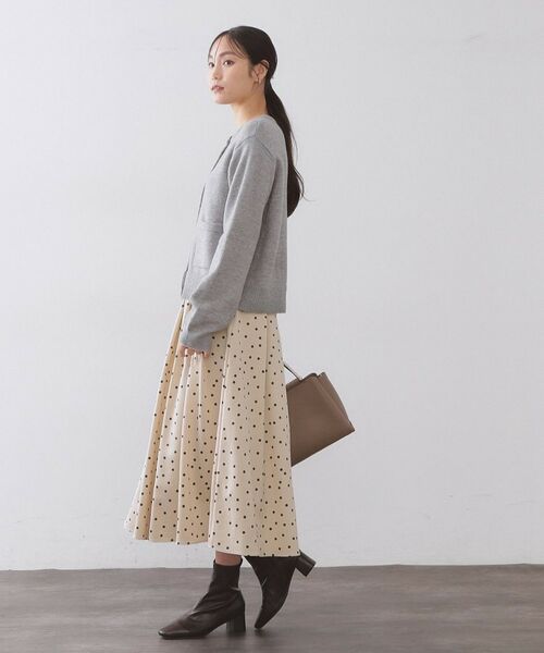 OPAQUE.CLIP / オペーク ドット クリップ ロング・マキシ丈スカート | カラードットフレアスカート【洗濯機OK】 | 詳細3
