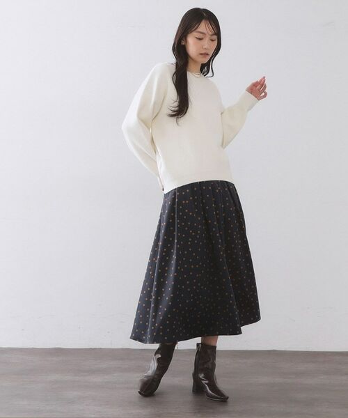 OPAQUE.CLIP / オペーク ドット クリップ ロング・マキシ丈スカート | カラードットフレアスカート【洗濯機OK】 | 詳細6