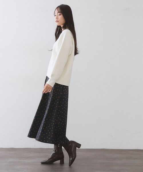 OPAQUE.CLIP / オペーク ドット クリップ ロング・マキシ丈スカート | カラードットフレアスカート【洗濯機OK】 | 詳細7