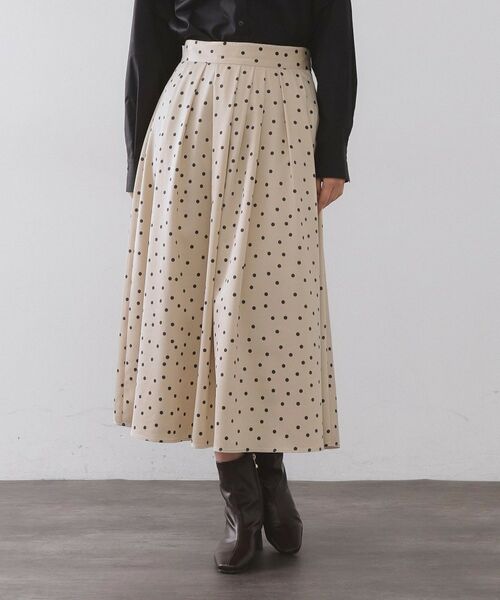 OPAQUE.CLIP / オペーク ドット クリップ ロング・マキシ丈スカート | カラードットフレアスカート【洗濯機OK】 | 詳細9