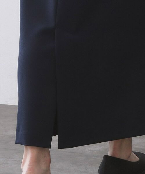 OPAQUE.CLIP / オペーク ドット クリップ ロング・マキシ丈スカート | ボーダーリブ使いナロースカート【洗濯機OK】 | 詳細16