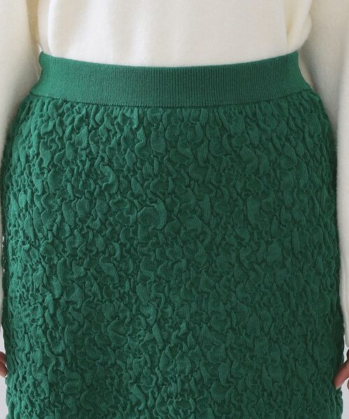 OPAQUE.CLIP / オペーク ドット クリップ ロング・マキシ丈スカート | ジャカード編みニットナロースカート【洗える】 | 詳細12