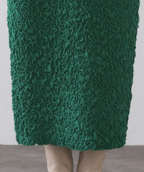 OPAQUE.CLIP / オペーク ドット クリップ ロング・マキシ丈スカート | ジャカード編みニットナロースカート【洗える】 | 詳細14