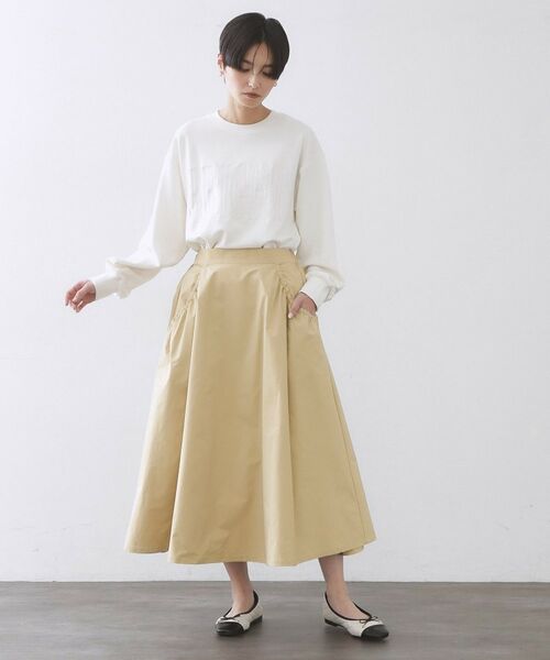 OPAQUE.CLIP / オペーク ドット クリップ ロング・マキシ丈スカート | ポケットデザインフレアスカート【洗濯機OK】 | 詳細6