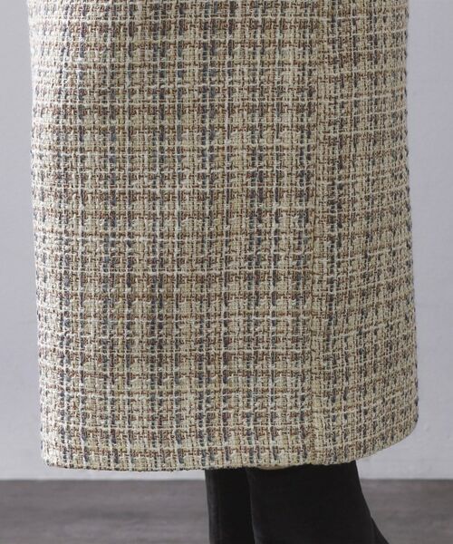 OPAQUE.CLIP / オペーク ドット クリップ ロング・マキシ丈スカート | ファンシーツイードナロースカート【洗濯機OK】 | 詳細16