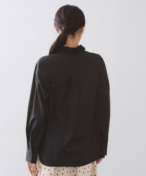 OPAQUE.CLIP / オペーク ドット クリップ シャツ・ブラウス | 襟チュールシャツ【洗濯機OK】 | 詳細11