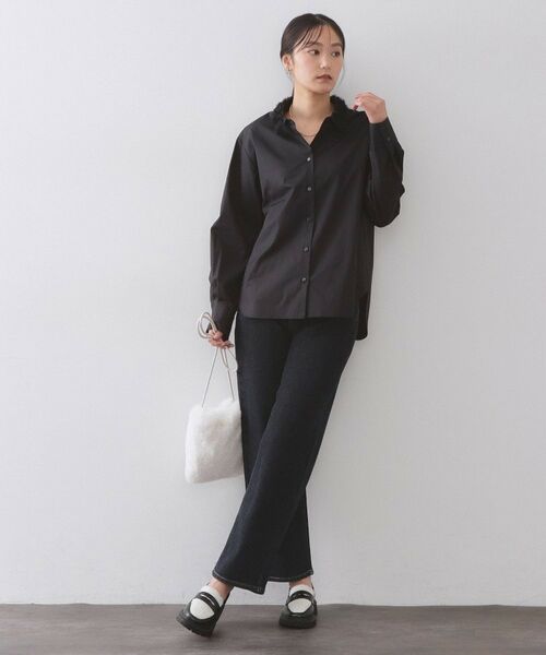 OPAQUE.CLIP / オペーク ドット クリップ シャツ・ブラウス | 襟チュールシャツ【洗濯機OK】 | 詳細6