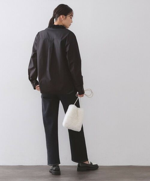 OPAQUE.CLIP / オペーク ドット クリップ シャツ・ブラウス | 襟チュールシャツ【洗濯機OK】 | 詳細7