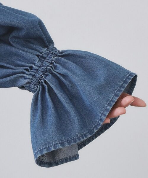 OPAQUE.CLIP / オペーク ドット クリップ シャツ・ブラウス | セルロース混デニムフリルブラウス【洗濯機OK】 | 詳細14