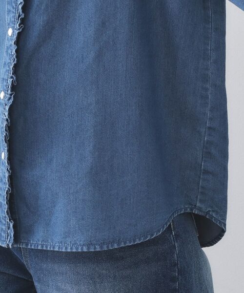 OPAQUE.CLIP / オペーク ドット クリップ シャツ・ブラウス | セルロース混デニムフリルブラウス【洗濯機OK】 | 詳細15