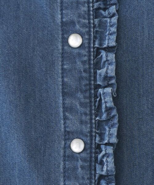 OPAQUE.CLIP / オペーク ドット クリップ シャツ・ブラウス | セルロース混デニムフリルブラウス【洗濯機OK】 | 詳細4