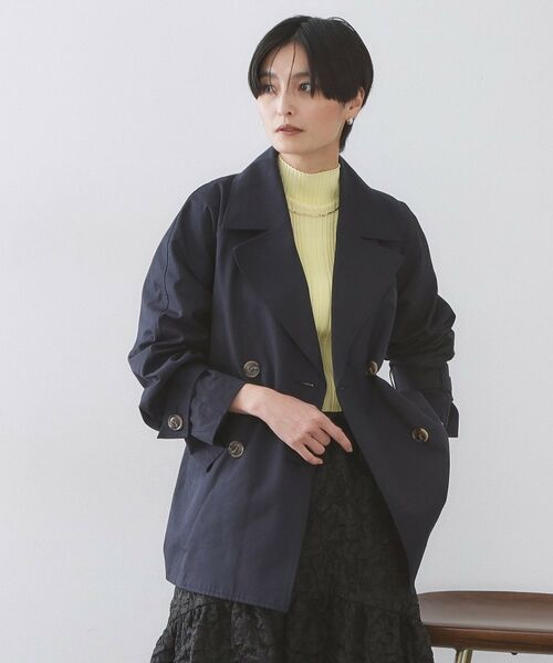 OPAQUE.CLIP / オペーク ドット クリップ トレンチコート | ミドルトレンチコート【洗濯機OK】（ネイビー(094)）