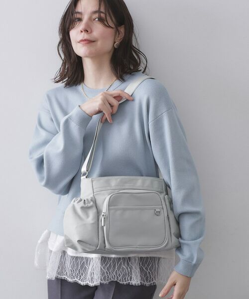 OPAQUE.CLIP / オペーク ドット クリップ ショルダーバッグ | フロントポケット3層デザインショルダーバッグ【マルチポケット】 | 詳細1