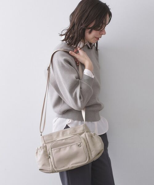 OPAQUE.CLIP / オペーク ドット クリップ ショルダーバッグ | フロントポケット3層デザインショルダーバッグ【マルチポケット】 | 詳細5