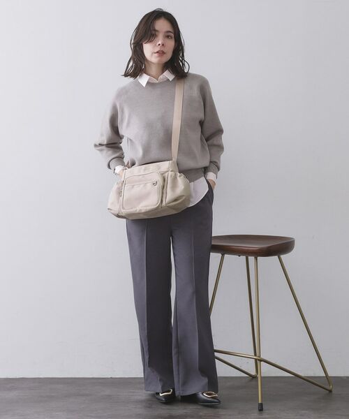 OPAQUE.CLIP / オペーク ドット クリップ ショルダーバッグ | フロントポケット3層デザインショルダーバッグ【マルチポケット】 | 詳細6