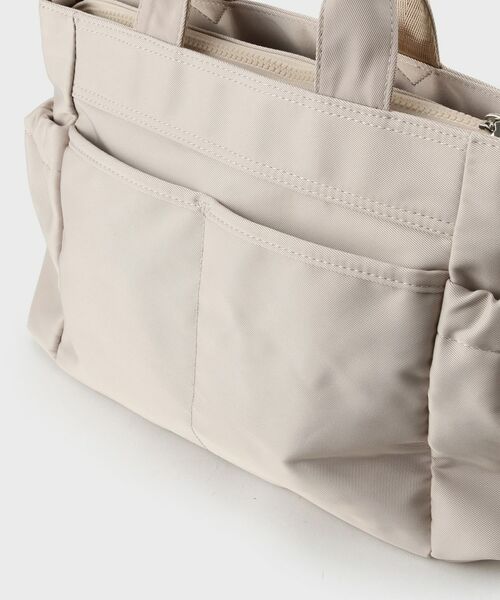 OPAQUE.CLIP / オペーク ドット クリップ トートバッグ | フロントWポケット3層デザインミドルトートバッグ【2WAY／マルチポケット】 | 詳細20