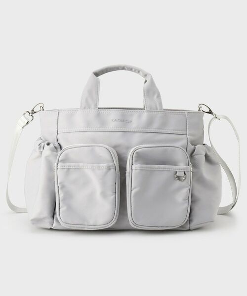 OPAQUE.CLIP / オペーク ドット クリップ トートバッグ | フロントWポケット3層デザインミドルトートバッグ【2WAY／マルチポケット】 | 詳細7