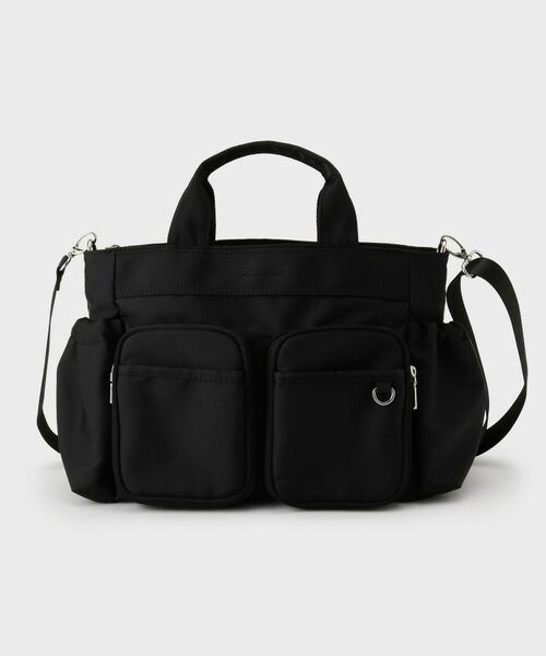 OPAQUE.CLIP / オペーク ドット クリップ トートバッグ | フロントWポケット3層デザインミドルトートバッグ【2WAY／マルチポケット】 | 詳細8