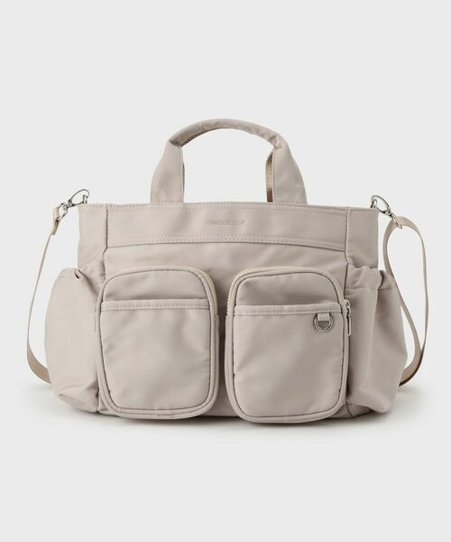 OPAQUE.CLIP / オペーク ドット クリップ トートバッグ | フロントWポケット3層デザインミドルトートバッグ【2WAY／マルチポケット】 | 詳細9