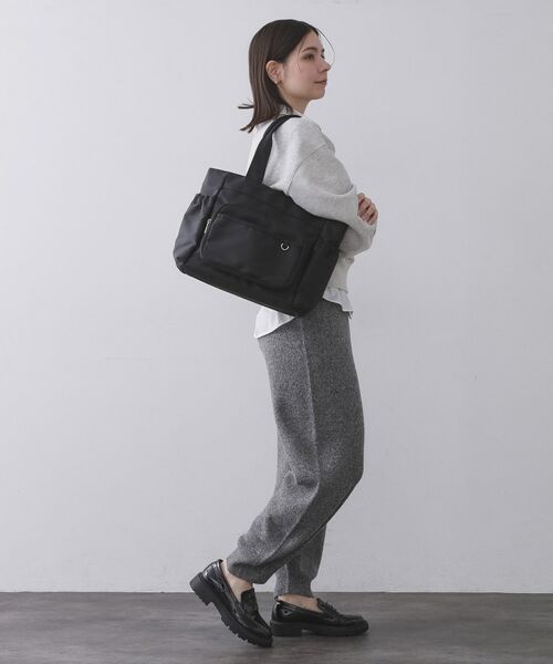 OPAQUE.CLIP / オペーク ドット クリップ トートバッグ | フロントポケット3層デザインBIGトートバッグ【マルチポケット】 | 詳細4