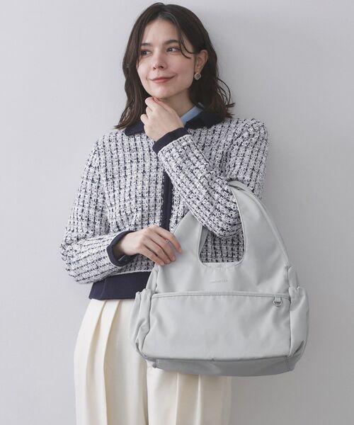 OPAQUE.CLIP / オペーク ドット クリップ トートバッグ | フロントポケット3層デザイントライアングルミドルトートバッグ【マルチポケット】 | 詳細1