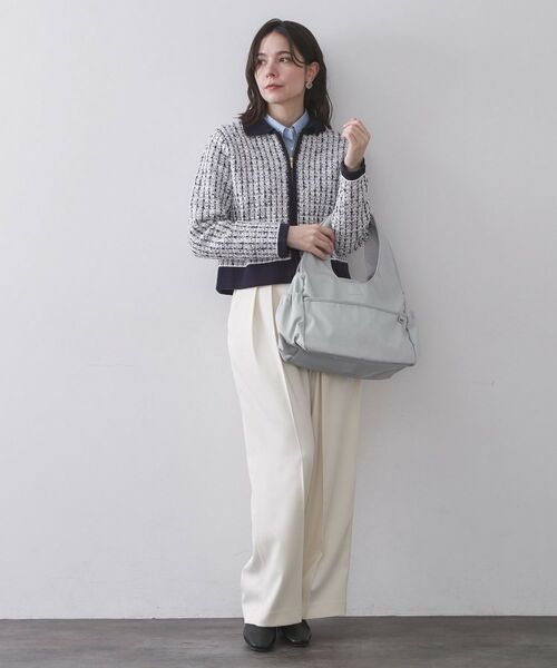 OPAQUE.CLIP / オペーク ドット クリップ トートバッグ | フロントポケット3層デザイントライアングルミドルトートバッグ【マルチポケット】 | 詳細2