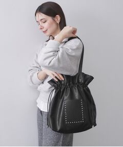 OPAQUE.CLIP / オペーク ドット クリップ トートバッグ | 素材アソートドロストデザイン巾着トートバッグ【A4サイズ対応】