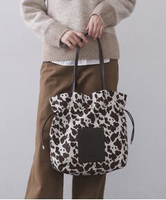 OPAQUE.CLIP / オペーク ドット クリップ トートバッグ | 素材アソートドロストデザイン巾着トートバッグ【A4サイズ対応】