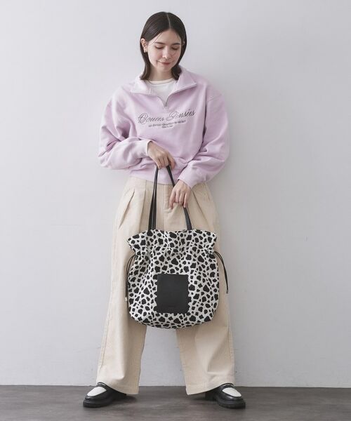 OPAQUE.CLIP / オペーク ドット クリップ トートバッグ | 素材アソートドロストデザイン巾着トートバッグ【A4サイズ対応】 | 詳細6