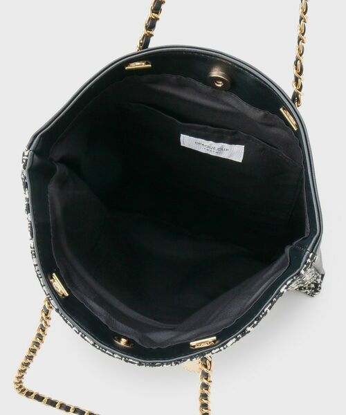 OPAQUE.CLIP / オペーク ドット クリップ トートバッグ | ツイードコンビチェーンショルダートートバッグ【A4サイズ対応】 | 詳細11