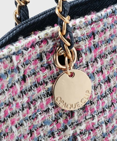 OPAQUE.CLIP / オペーク ドット クリップ トートバッグ | ツイードコンビチェーンショルダートートバッグ【A4サイズ対応】 | 詳細15