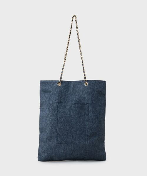 OPAQUE.CLIP / オペーク ドット クリップ トートバッグ | ツイードコンビチェーンショルダートートバッグ【A4サイズ対応】 | 詳細8