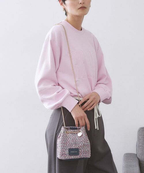 OPAQUE.CLIP / オペーク ドット クリップ ショルダーバッグ | 【2WAY】ツイードコンビミニショルダー | 詳細3