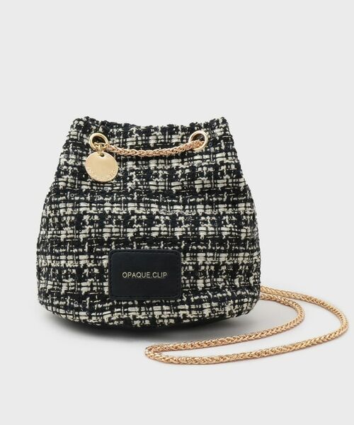 OPAQUE.CLIP / オペーク ドット クリップ ショルダーバッグ | 【2WAY】ツイードコンビミニショルダー | 詳細5