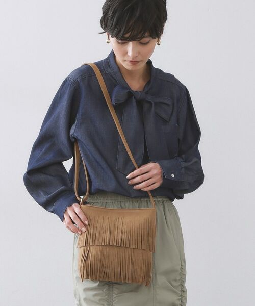 OPAQUE.CLIP / オペーク ドット クリップ ショルダーバッグ | スクエアフリンジショルダーバッグ | 詳細1