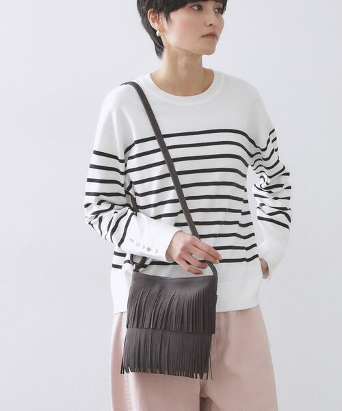 OPAQUE.CLIP / オペーク ドット クリップ ショルダーバッグ | スクエアフリンジショルダーバッグ | 詳細3