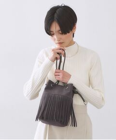 OPAQUE.CLIP / オペーク ドット クリップ トートバッグ | 【2WAY】フリンジ巾着ミニトート