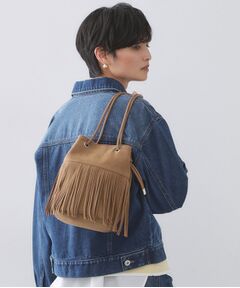 OPAQUE.CLIP / オペーク ドット クリップ トートバッグ | 【2WAY】フリンジ巾着ミニトート