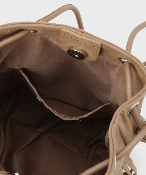 OPAQUE.CLIP / オペーク ドット クリップ トートバッグ | 【2WAY】フリンジ巾着ミニトート | 詳細13